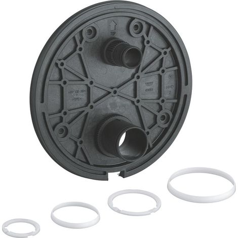 Montageplatte 49080 für Thermostat-Fertigmontagesets chrom (1/2)