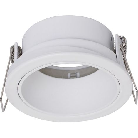 Empotrable de techo "Domino" GU10 IP65 Ø75x235mm fabricado en aluminio color blanco