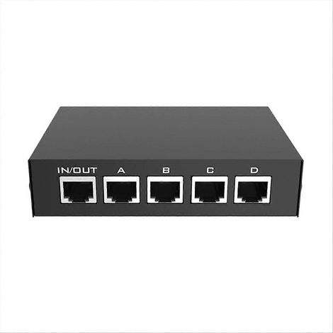 Commutateur réseau mini Gigabit 4 entrées/1 sortie 100/1000 Mbps, commutateur Ethernet 5 ports, répartiteur Internet, commutateur réseau RJ45 (1/5)