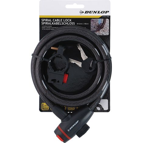 Antivol Vélo 180Cm DUNLOP Autres Sports EDO871125256376 (1/2)