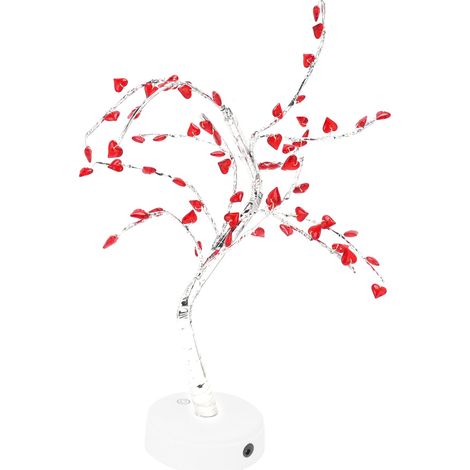 Baumförmige Lichterkette mit USB-Akku und Dual-Stromversorgung, Rot, 60 LEDs, IP20 wasserdicht, DIY-Dekorationslampe für Wohnzimmer (1/5)