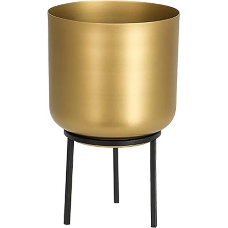 Vase en Fer Forgé Nordique Décoratif Taille Moyenne Triangulaire Vase de Sol Amovible pour Décoration Intérieure Ornement de Fleurs pour Salon Chambre et Entrée (1/5)