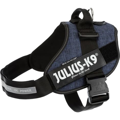 Pettorina IDC Julius K9 Powerharness Con Fantasia (ITA) - Pettorina IDC Julius K9 Powerharness Con Fantasia (ITA) - Jeans, XXL / Taglia 3 (82-115cm)