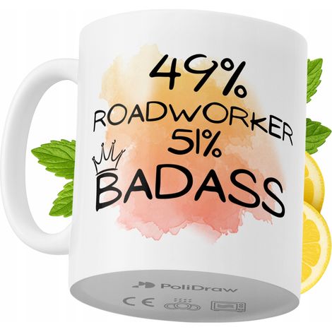 Lustige Kaffeetasse mit witzigem Textdesign für Straßenarbeiter – ideal für Geburtstage, Namenstage und Feiertage. Hochwertige Tasse für besondere Anlässe, ob im Büro oder zu Hause. Farbe: Weiß, 330 m