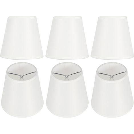 Beyamis Lot de 6 abat-jour en tissu pour lustre, compatibles avec les ampoules E14. (1/5)