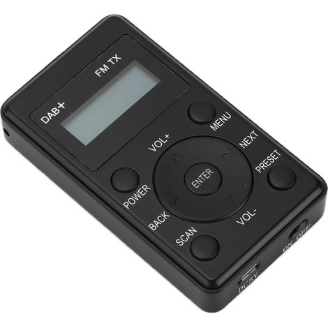 Radio Numérique de Poche DAB DAB+ FM avec Écouteurs, Son Clair, Portable pour Voiture (1/5)