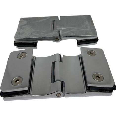 Ricambio coppia cerniere cromate per box doccia Bali Jacuzzi 720208140 (1/2)