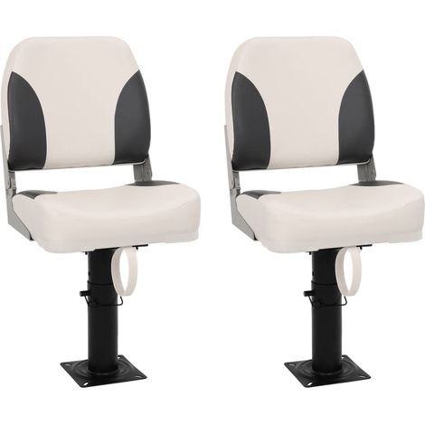 Maison Exclusive - Sedili Barca con Supporto 2pz Altezza Regolabile Girevole 360°