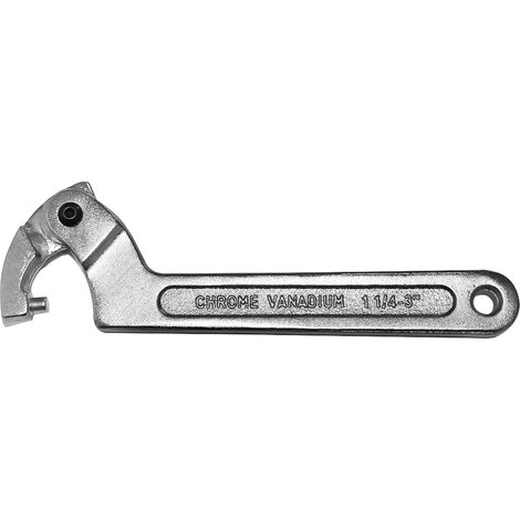 C Pin Wrench for Nuts, Side Adjustable Wrench YYBS-01(Round Head, 1 1/4-3 Inch(32-76mm)) (1/5)