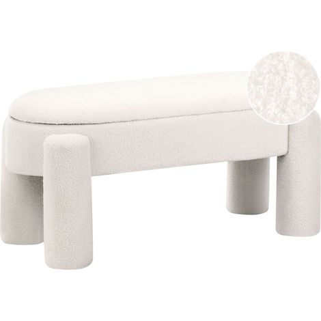 Storage Bench OAKLEY Boucle Off-White