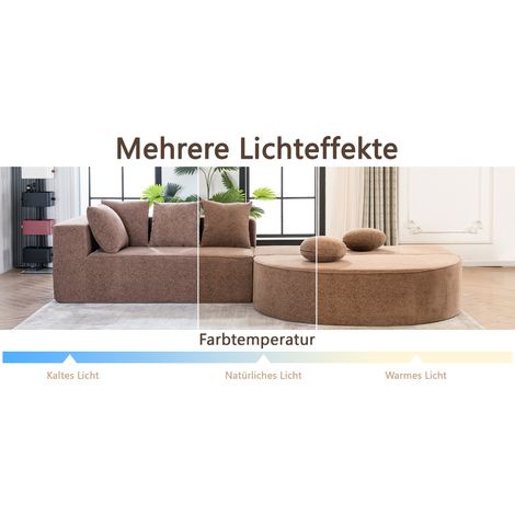 Un canapé complet sans os. Le tissu est confortable et respectueux de l’environnement. (1/5)