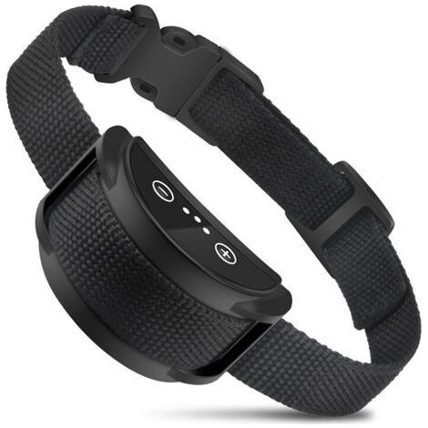 Collier Anti aboiement Chien, Collier Anti Fugue avec Capsule, Collier Rechargeable, Collier Dressage Automatique 5 Niveaux de Vibrations à l'épreuve de la Pluie Neige Boue