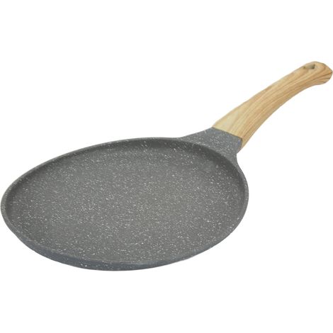 Bratpfanne mit flachem Boden, gleichmäßiger Hitzeverteilung, antihaftbeschichtet, mit Griff, 28 cm / 11,02 Zoll (1/5)
