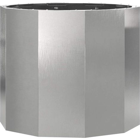 Jardinière Argent 60 x 60 x 50 cm Acier inoxydable vidaXL (1/5)