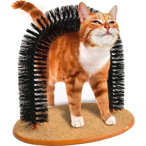 Arco de masaje perfecto para gatos con rascador de gato con hierba gatera (1/5)