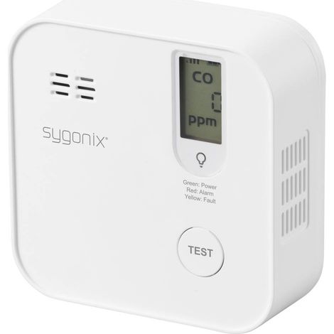 Sygonix Rilevatore monossido di carbonio Kit inclusa batteria con 5 anni di vita, con controllo tramite app a batteria (1/5)