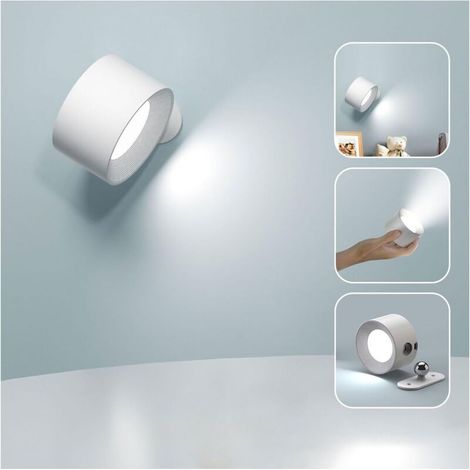 Innenwandleuchte, LED-Wandlampe mit Touch-Funktion, USB-Ladeanschluss und Touch-Steuerung [Energieklasse G]