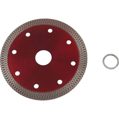 Ortviai Disque de coupe diamanté 110 x 20 x 10 mm pour céramique et grès cérame – Rouge (1/5)