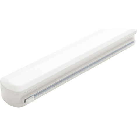Dévidoir Film Alimentaire à Ventouse, Coupe-Lames Glissant, pour Film Étirable et Papier Alu, 37 x 6,5 cm (1/5)