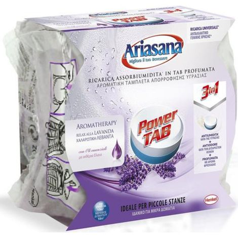 RICARICA DEUMIDIFICATORE ARIASANA POWER TAB PERLA LAVANDA 300GR