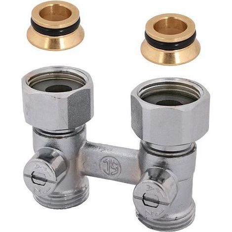 JS ANSCHLUSSARM.F.KOMPAKT-HK, DG-F 2ROHRSYS, KONUS, DN15, UE-MU3/4", NI