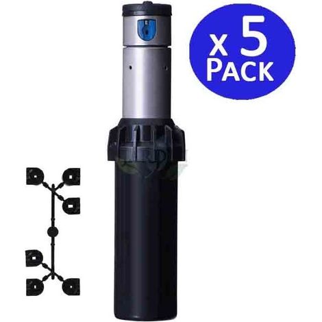 Hunter I-20-04 3/4"-Bewässerungsregner  5er-Pack Versenkregner für den Garten (5,2–14,3 m)  Professioneller Rasensprenger aus
