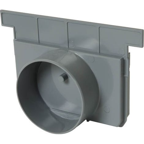 Nicoll – Fond/naissance en PVC gris Ø100 pour caniveaux CONNECTO CAN188/CAN15BC/CAN15BF – Hauteur 137mm – Largeur 208mm
