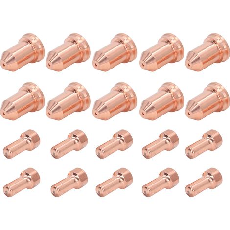 Lot de 20 électrodes de découpe plasma en laiton résistant aux hautes températures pour torche PTM 80 (1/5)