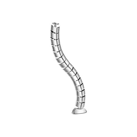 EQUIP 650862 GAINE DE CÂBLE DOUBLE CANAL, ARGENT