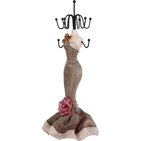 (come mostrato nelle immagini) Espositore per gioielli, organizer per collane e bracciali, porta gioielli, espositore per decorazioni domestiche (modello piccolo) (1/4)