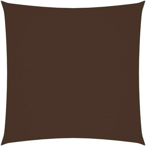 Quadratischer Sonnenschirm aus Oxford-Gewebe, 3 x 3 m, braun (1/5)