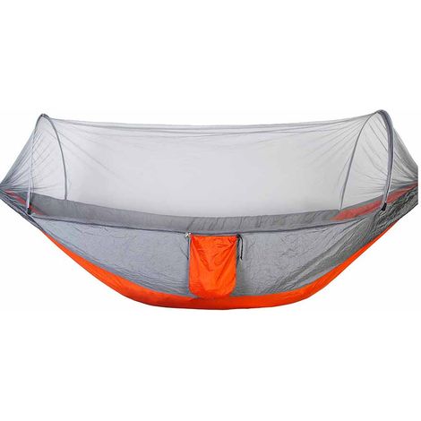 Hamac de camping en nylon, ouverture automatique rapide, simple et double, pour le camping (1/5)