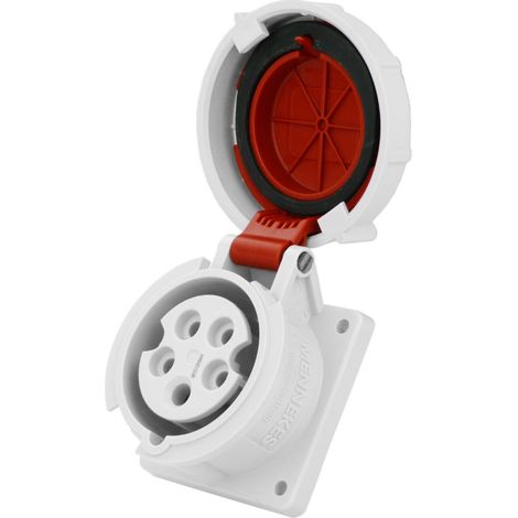 Presa 16A/5p 400V IP67 dritta da pannello ermetica 228A mennekes 1201 (1/5)