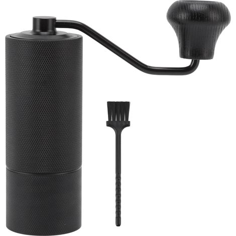 Moulin à café manuel réglable en mouture, silencieux, moule CNC, pour bureau, maison, voyage, camping, cadeau (1/5)
