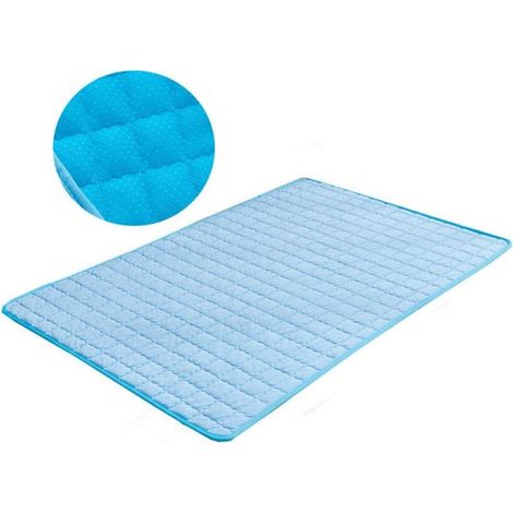 Tappetino rinfrescante per cani XL 110 x 80 cm per cani fino a 35 kg Tappetino rinfrescante per animali domestici Tappetino antiscivolo Tappetino rinfrescante estivo in "seta di ghiaccio" Traspirante (1/5)