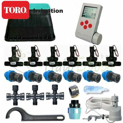Kit riego Toro 6 zonas 9V