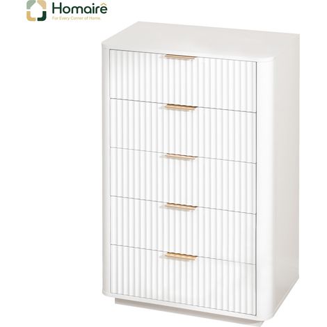 Colonnes de rangement blanc en blanc 70 x 40 x 108 cm HOMAIRE (1/5)