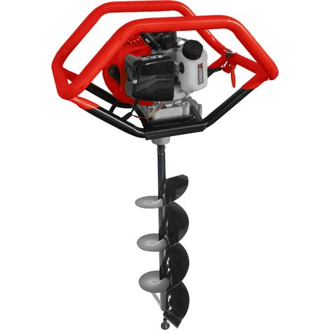 Bricoferr Ahoyadora a Gasolina 52cc 2 Tiempos – 3 Brocas Incluidas (100 / 150 / 200 mm) (1/2)