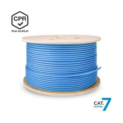 Bobina de Cable RJ45 SFTP AWG23 LSZH CPR Dca Aisens A146-0666 Cat.7/ 500m/ Azul