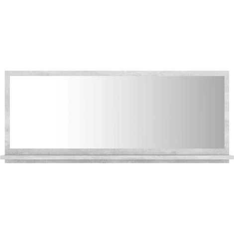 Specchio da Bagno  Mobile da Bagno Grigio Cemento 90x10,5x37cm Legno Multistrato (1/5)