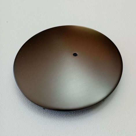 Piattello 118mm coperchio finitura gun metal in ottone per piletta piatto doccia (1/5)