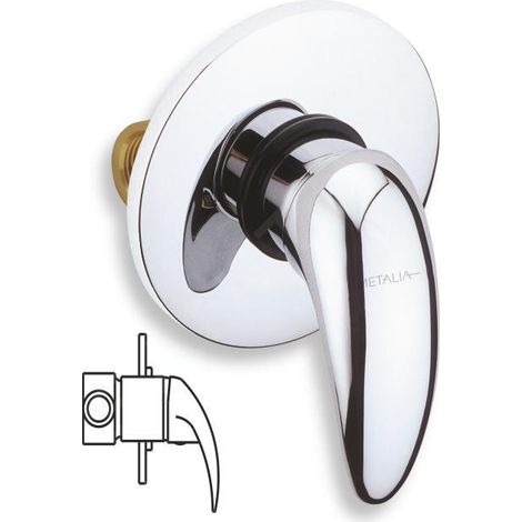 Novaservis Metalia 55 - Robinetterie de douche encastrée, chrome 55050,0 (1/2)
