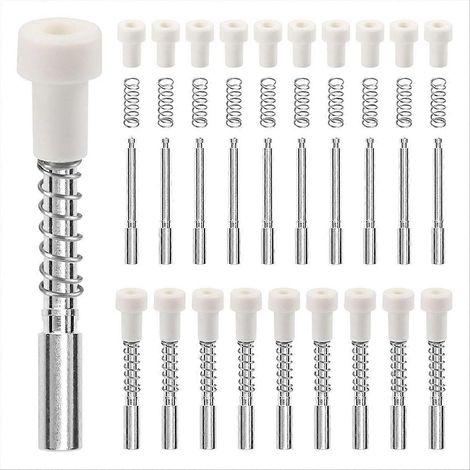 Lot de 30 loquets à piston pour moustiquaire, goupilles de rechange de 5/32 x 1-1/2 pouce pour cadre de moustiquaire de 3/4 pouce. (1/5)