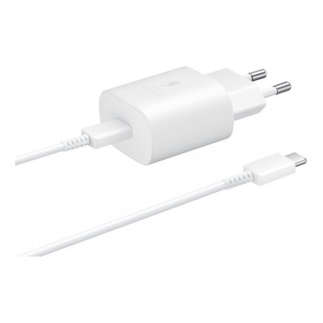 Samsung cargador rápido USB-C 25W 1 m blanco