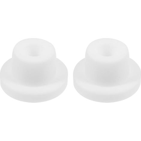 Lot 2 bouchons de baignoire en silicone, couvercles de trop-plein de 15 mm de Ø int., accessoires de protection contre le débordement pour baignoire
