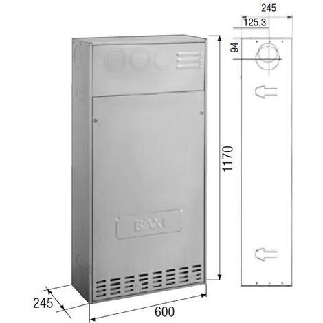 BAXI Cassa contenimento universale caldaia codice prod: KHG71410991