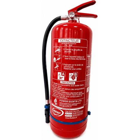 Extincteur 9 L eau avec additif sans fluor CE NF (1/2)
