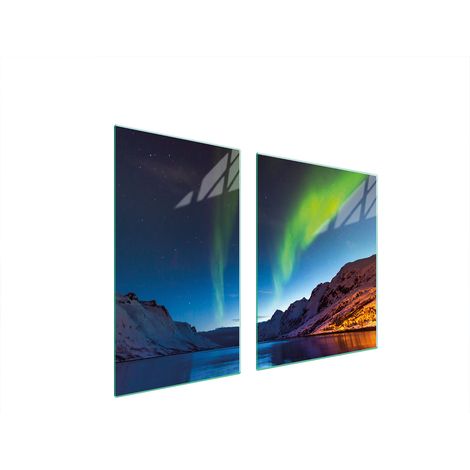 ASSIETTE EN VERRE et PLANCHE À DÉCOUPER 100x52 AURORA (1/5)