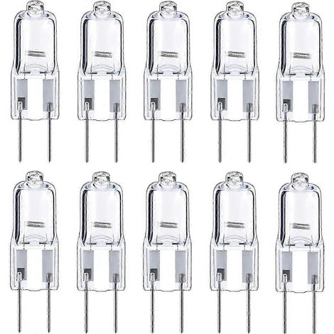 10 ampoules halogènes G4 35 W 12 V à intensité variable, ampoule capsule GY6.35, éclairage paysager pour sous-meuble [jkw] (1/5)