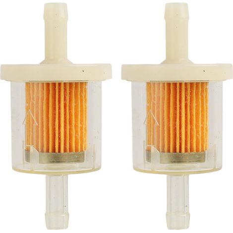 2 Pcs Universal 8mm Fuel Filters - Clear Fuel Filters for Motorcycles, ATVs, Boats, Mopeds and Lawnmowers - Durable Design and Easy Installation (1/5)